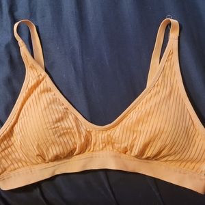 Aerie striped mesh scoop bralette small